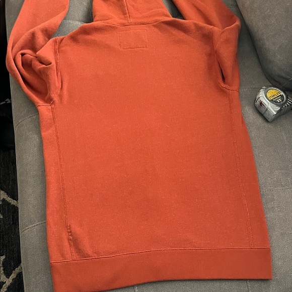 Abercrombie & Fitch Men's Zip-Up Sweater in Vibrant Orange used good condition - Picture 5 of 11